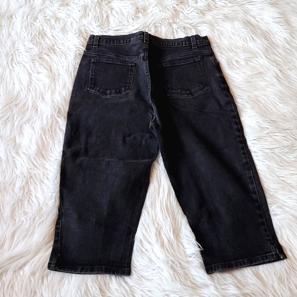 STYLE & CO BLACK JEAN CAPRIS ~🎊HP🎊 - Picture 2 of 5